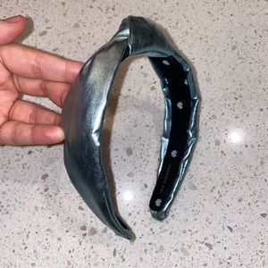 LELE SADOUGHI- blue metallic slim headband